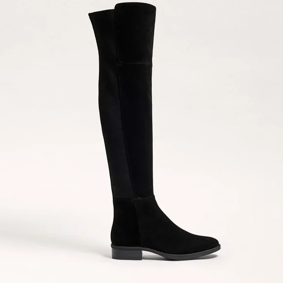 Sam Edelman Pam Tall Boot Black Suede - Picture 2 of 12
